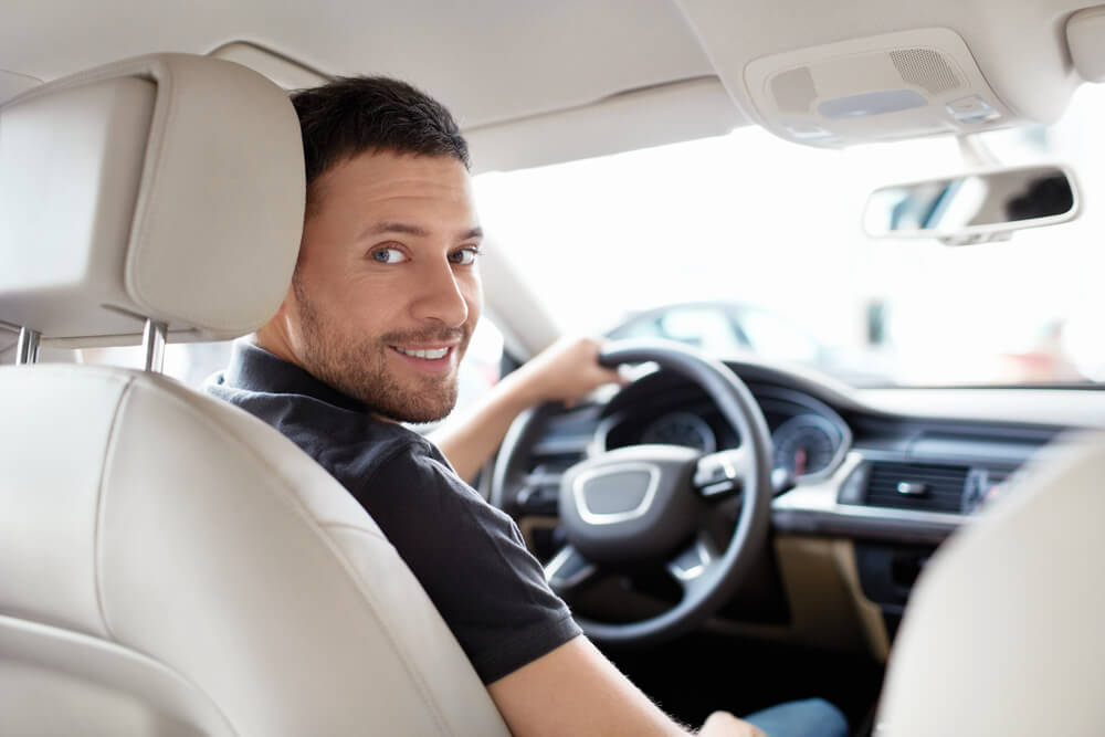 The young man behind the wheel.